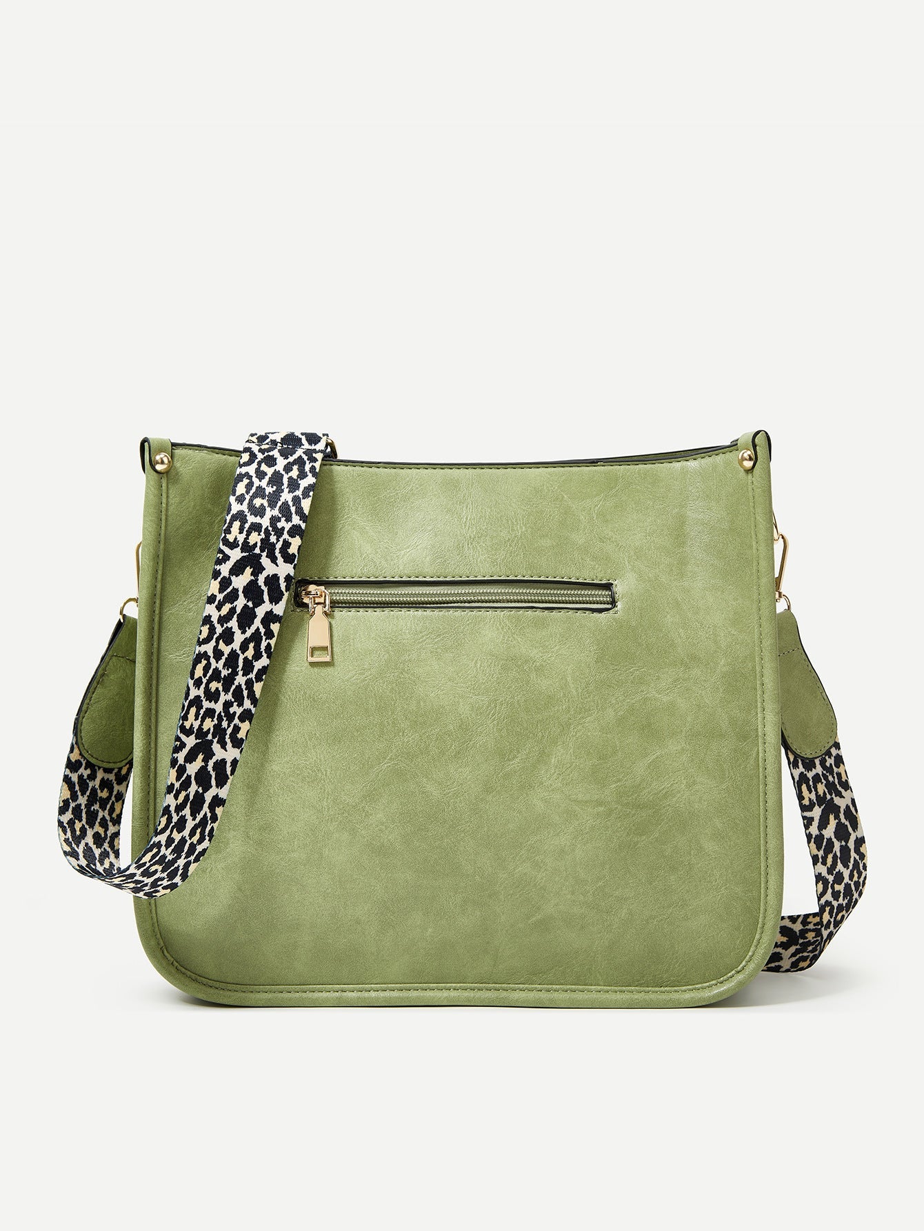 LEONA LEOPARD FAUX LEATHER CROSSBODY BAG