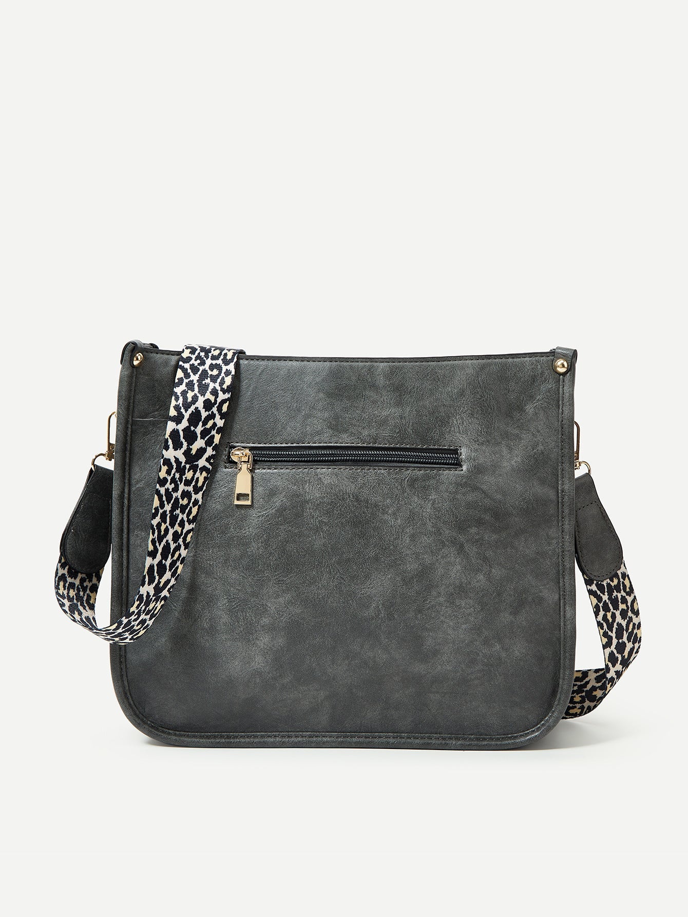 LEONA LEOPARD FAUX LEATHER CROSSBODY BAG