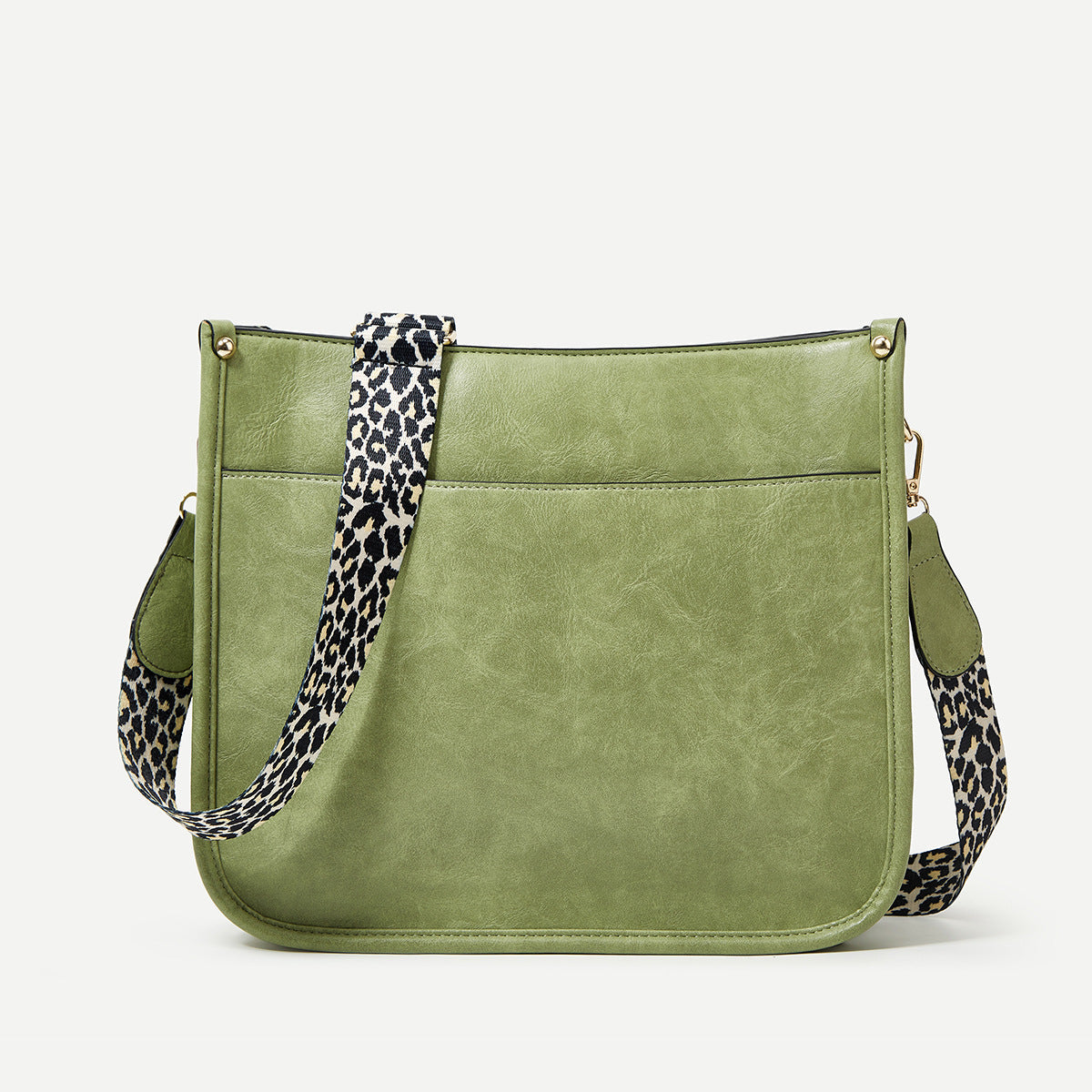 LEONA LEOPARD FAUX LEATHER CROSSBODY BAG