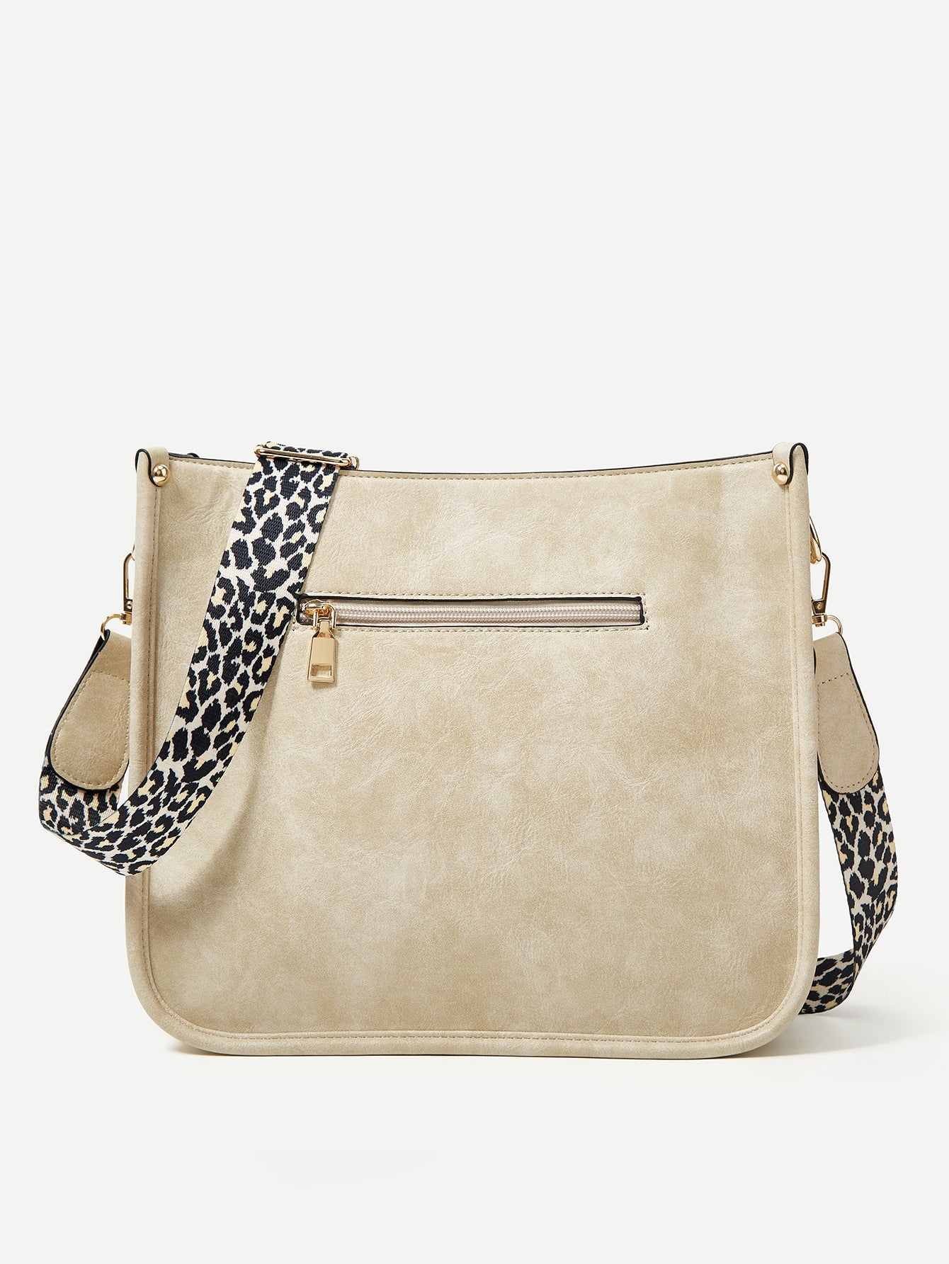 LEONA LEOPARD FAUX LEATHER CROSSBODY BAG