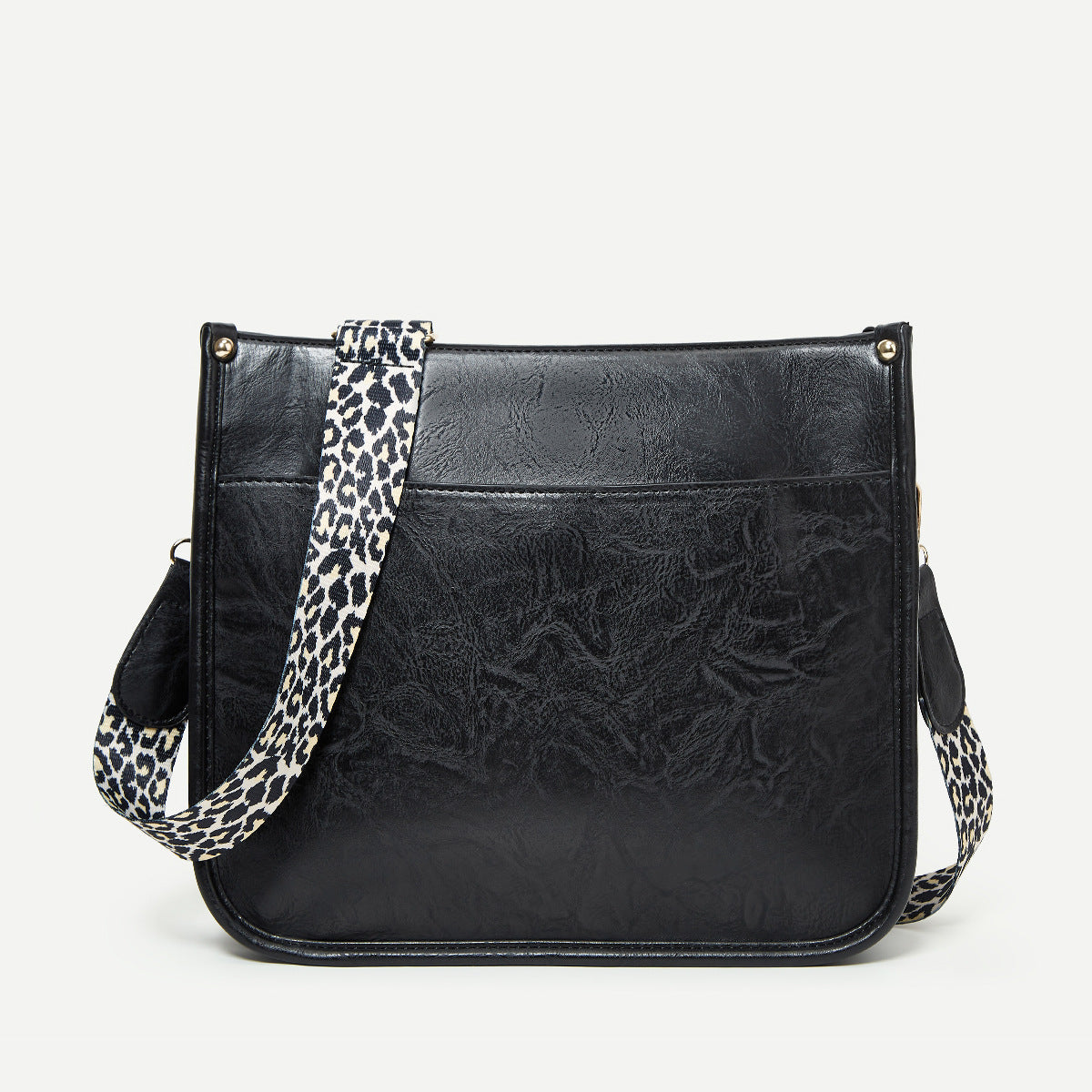 LEONA LEOPARD FAUX LEATHER CROSSBODY BAG