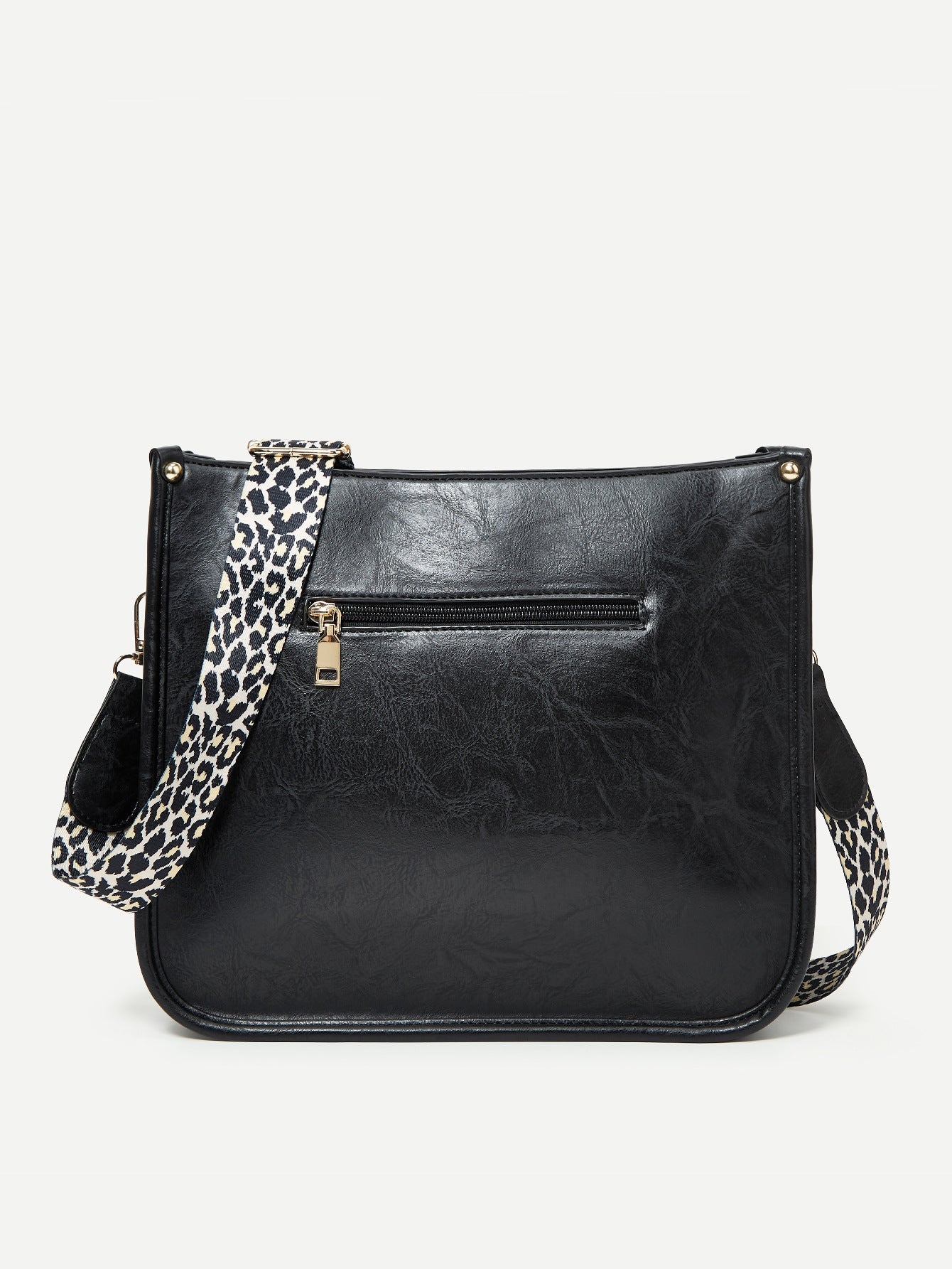 LEONA LEOPARD FAUX LEATHER CROSSBODY BAG