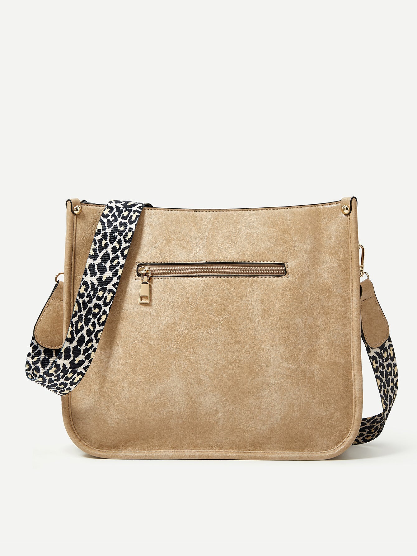 LEONA LEOPARD FAUX LEATHER CROSSBODY BAG