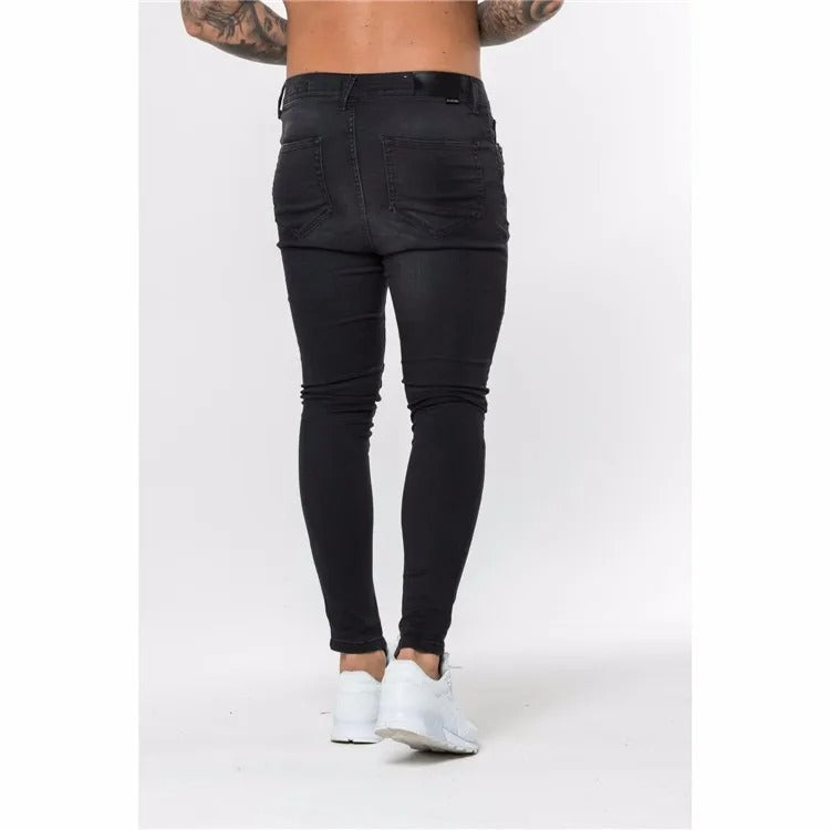 LEO - HIGH STRETCHED ZIP LEGS JEANS